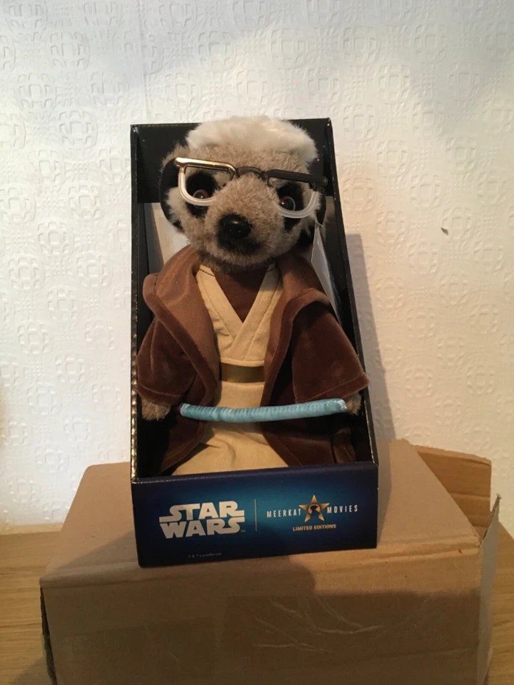 Juguete de peluche Meerkat Sergei como Obi Wan Kenobi Star Wars Comparar el mercado Foto 1 de 1