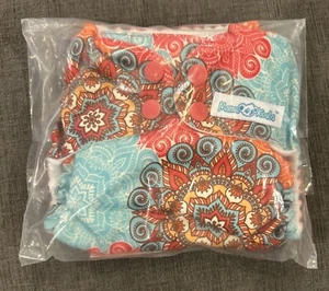 New  Mama Koala Pocket Cloth Diaper One Size Stay-dry Mandala Pattern - Picture 1 of 2
