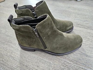 NEW Women's Munro Rourke Size 8W US Herb Suede Bootie Shoe Boot Side Zip Up - Picture 1 of 11