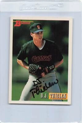 1993 Bowman #224 D.J. Thielen Giants Signed Auto *K3297 - Image 1 of 2