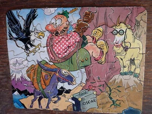 1933 Vintage COMIC STRIP JIGSAW PUZZLE - OSCAR by FRENCH - AKRON PAPER CO. GOOD - Picture 1 of 5