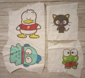 sanrio hello kitty fun fabric scrap piece 3 to 5 inch #1004 3pc new - Picture 1 of 2
