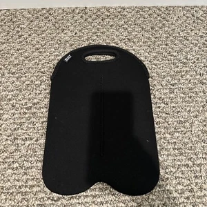 BUILT Neoprene Insulated Double Tote fits 2 750ml Wine Bottles (Black&Purple). - Picture 1 of 4