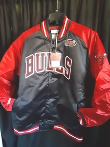 Chicago Bulls Herren Mitchell & Ness gesteppte gefütterte Jacke UVP $ 150 Large oder XL - Bild 1 von 6