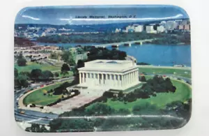 Lincoln Memorial, Washington, D.C. Melamine souvenir trinket tray, Vintage 4"x6" - Picture 1 of 2