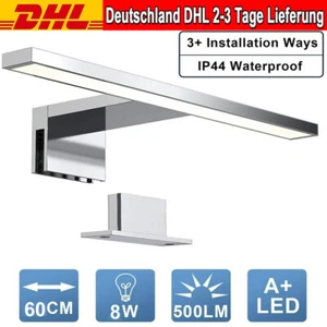 LED Spiegelleuchte Bad Beleuchtung Schminklicht Badezimmer IP44 Aufbaulampe 60cm - Bild 1 von 21