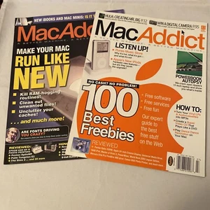 2 Mac Addict Magazines Jul. 2003 / Oct. 2005 Pre-owned - Picture 1 of 4