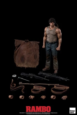 THREEZERO RAMBO FIRST BLOOD JOHN RAMBO SYLVESTER STALLONE 1:6 FIGURE ~BRAND NEW~ Cover
