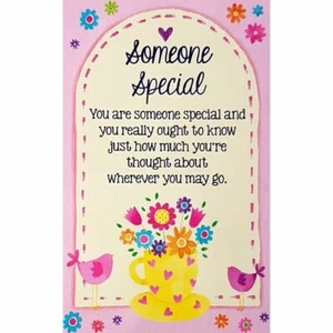 ALGUIEN ESPECIAL HEARTWARMERS Billetera Tarjeta de Regalo Verso Poema Cumpleaños 🙂 - Imagen 1 de 8