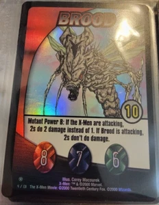 Cartas coleccionables Holo Foil Brood # 4/131 X-Men raras TCG WOTC 2000 XMEN - Imagen 1 de 1