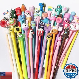 200 Pieces Cute Cartoon Blue Gel Ink Pens Cartoon Animal Writing Pens 0.5 mm - Picture 1 of 5