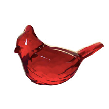 Ganz Crystal Expressions Faceted Acrylic CARDINAL Figurine 2 1/2"