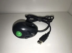 Nexxtech Mini Handheld Trackball Mouse 261-8686 Hand Track green ball - Picture 1 of 2