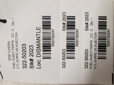 Toyota Tundra, pieza inyector de combustible, 2008-2011, 5,7 L, V8, 3URFE, 23209-09151 Foto 1 de 4