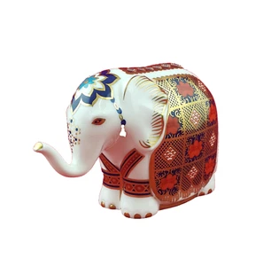 Royal Crown Derby Imari Pattern Small Elephant Gold Stopper - 8474 RCD - Picture 1 of 8
