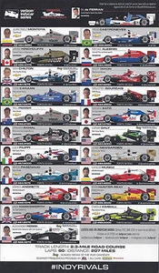 2016 GRAND PRIX VON ALABAMA VERIZON INDY AUTO SERIE AUFSTELLUNG AUSKLAPPBAR - Bild 1 von 1