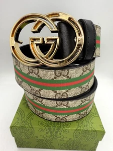 Rare Gucci Limited Special Edition Multi Color Unisex Leather Belt With Box - Picture 1 of 8