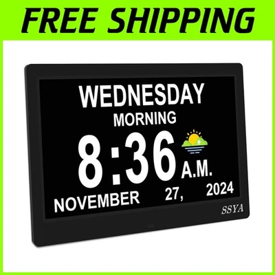 Large Display Digital Clock with Day and Date - Image 1 of 4