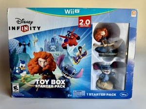 Disney Infinity 2.0 Toy Box Starter Pack Wii U Merida Stitch Figures Complete - Picture 1 of 5