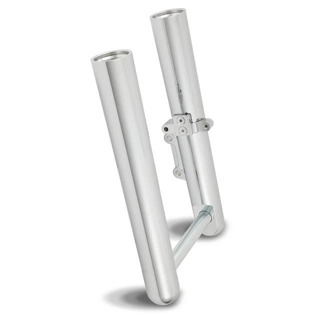 Arlen Ness - 06-522 - Hot Legs Single Disc Fork Leg Set, Smooth - Chrome