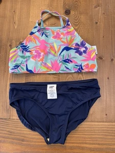 Lands End Girls 2 Piece Swimsuit Size 12 - Picture 1 of 2