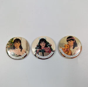 American Girl Samantha Collector Pins Set Of 3 Vintage 1995, 2001 - Picture 1 of 3