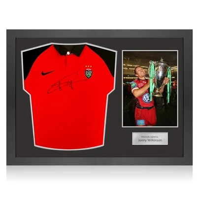 Camiseta de rugby Toulon firmada por Jonny Wilkinson. Marco Icon Foto 1 de 4