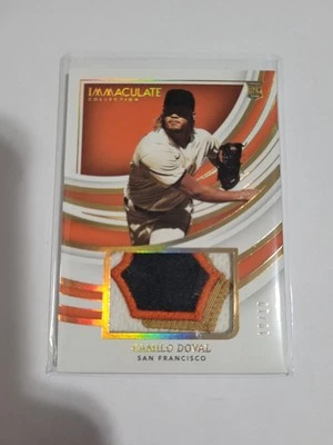 2022 Immaculate Collection Camilo Doval Rookie NASTY 4-Color Patch GOLD SP 10/10 - Image 1 of 4