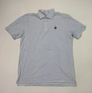 Camisa Polo Holderness & Bourne Merion Club de Golf Para Hombre Grande Ajuste A Medida Rayas - Imagen 1 de 9