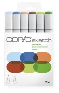 Too Copic Sketch Marker Set Earth Essentials 6 Stück - Bild 1 von 7