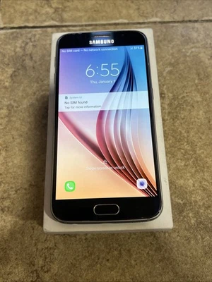 Smartphone Samsung SM-G920V Galaxy S6 Verizon Negro *Bloqueado* con Caja Original Foto 1 de 4