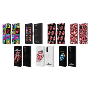 THE ROLLING STONES LICKS COLLECTION LEATHER BOOK CASE FOR SAMSUNG PHONES 1 - Picture 1 of 13