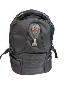 Swissgear Czarny plecak na laptopa z wieloma przegródkami i wyściełanymi paskami do C - Zdjęcie 1 z 22