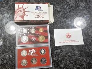 2002 Silver Proof Set U.S. Mint Original Government Packaging OGP COA - Picture 1 of 5