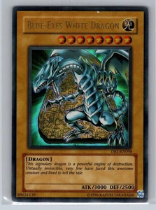 Blue-Eyes White Dragon - DB1-EN098 Ultra Rare LP Yugioh Card - Picture 1 of 2