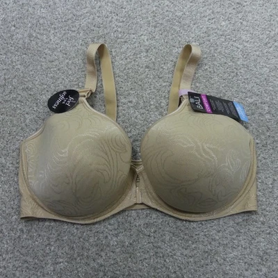 Bali Bra Womens 38D Beige Underwired Front Close Comfort Revolution DF3P66 - Image 1 of 4