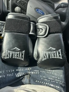 Everlast PowerLock Training Boxing Glove 16 oz. Black/Gray - Picture 1 of 7