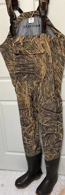 Cabella's Camo Chest Waders Dry-Plus Men's 9 Thinsulate Boots Shadowgrass - Image 1 of 4