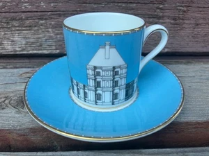 WEDGWOOD GRAND TOUR COLLECTORS SERIES PALAIS DU LUXEMBOURG DEMITASSE CUP SAUCER - Picture 1 of 2