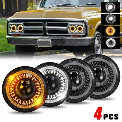 Faros LED PUNTO 5,75" 5-3/4 HI-Lo DRL para camioneta GMC C15/C1500 C2500 Suburban Foto 1 de 4