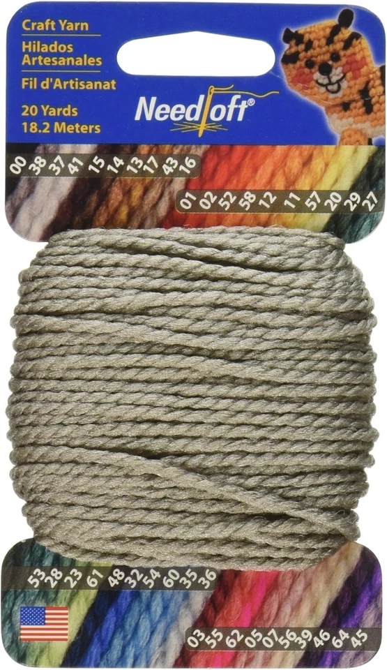 Hilo de lona de plástico Needloft, 20 yardas - gris Foto 1 de 1