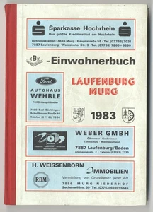 Laufenburg,Murg, Einwohnerbuch 1983 - Bild 1 von 2