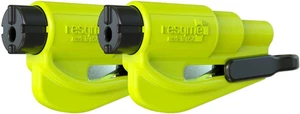 Rettungswerkzeug als Schlüsselanhänger Gelb Set GBO-RQMTWIN-YELLOWFLUO - Bild 1 von 12