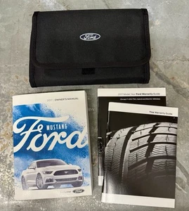 2017 Ford Mustang Owners Manual, Warranty And Tire Warranty Guides W/Canvas Case - Picture 1 of 2