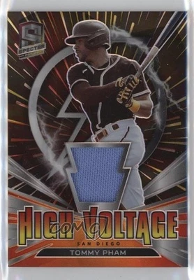 2021 Panini Spectra High Voltage Jerseys Hyper Prizm /75 Tommy Pham #HV-TP - Image 1 of 2