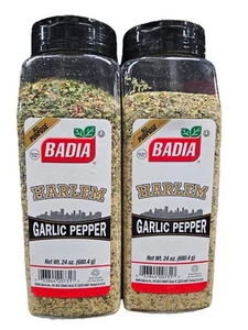 Badia Harlem Garlic Pepper 24 Ounce (2 PACK) Kosher, Gluten Free, FREE SHIPPING - Picture 1 of 5
