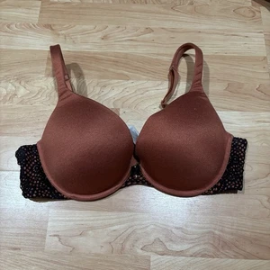 Sujetador Lane Bryant Cacique Intuition Uplift/Plunge Naranja Negro Encaje Talla 40C - Imagen 1 de 7