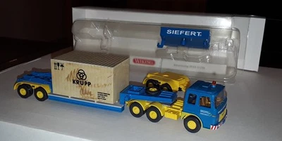 Wiking ähnl. 050402 MAN Tiefladesattelzug SIEFERT umgesteckt - Bild 1 von 4