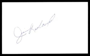 JIM ROLAND carta indice AUTO autentica firmata YANKEES - Foto 1 di 2