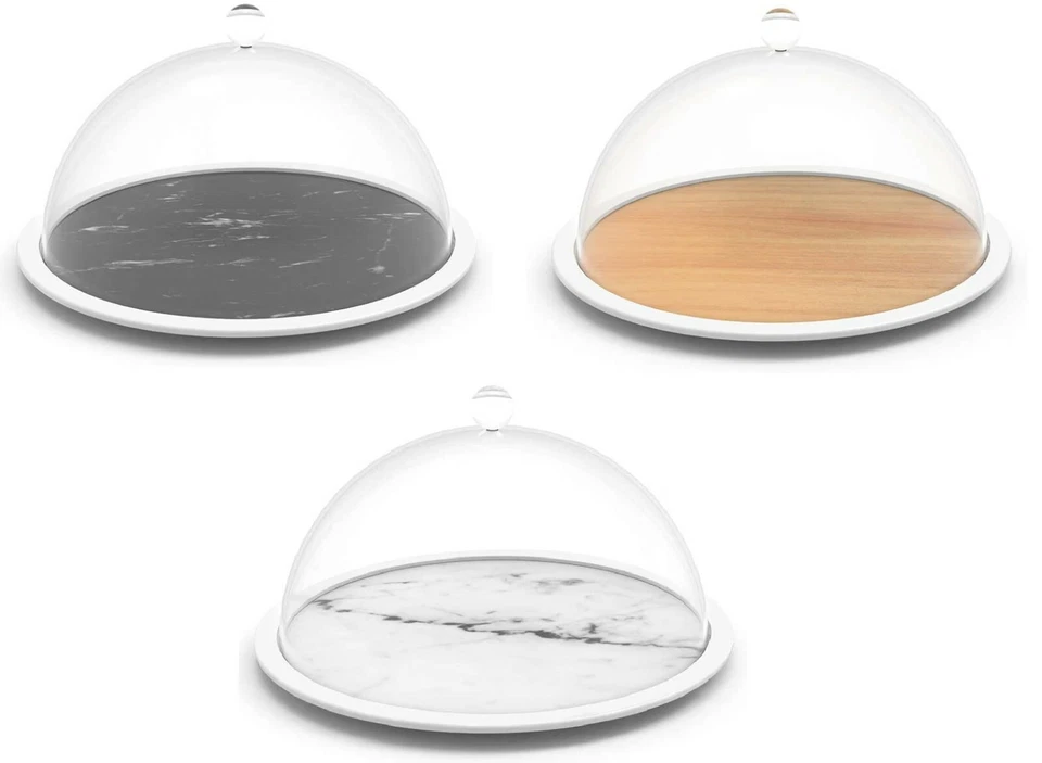 Zak Diseños Osmos Melamina Queso Fuente Con con Cúpula Tapa - Imagen 1 de 1